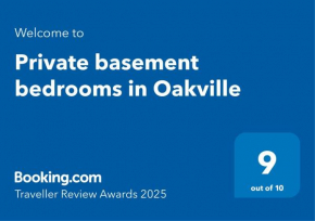 Private basement bedrooms in Oakville